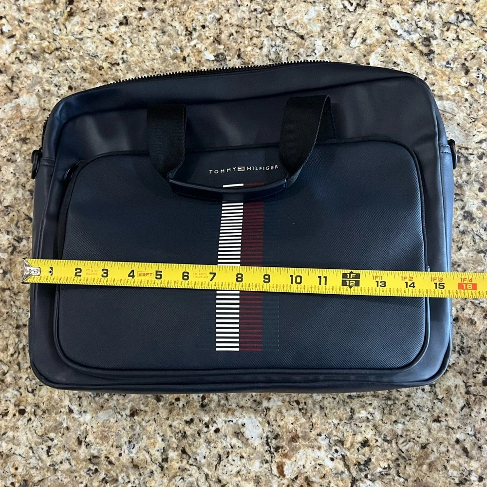 New - Tommy Hilfiger Men's Logo Computer Bag in Space Blue